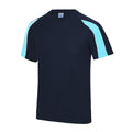 Bleu marine Oxford - Bleu ciel - Side - AWDis Cool - T-shirt - Homme
