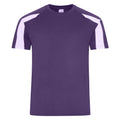 Violet - Blanc - Front - AWDis Cool - T-shirt - Homme