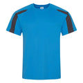 Bleu saphir - Charbon - Front - AWDis Cool - T-shirt - Homme