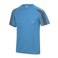 Bleu saphir - Charbon - Side - AWDis Cool - T-shirt - Homme
