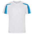 Blanc - Bleu saphir - Front - AWDis Cool - T-shirt - Homme