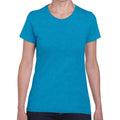 Bleu saphir Chiné - Front - Gildan - T-shirt - Femme