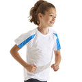 Blanc - Bleu saphir - Side - AWDis Cool - T-shirt - Enfant