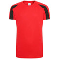 Rouge feu - Noir vif - Front - AWDis Cool - T-shirt - Enfant