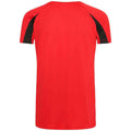 Rouge feu - Noir vif - Back - AWDis Cool - T-shirt - Enfant