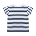 Blanc - Bleu marine Oxford - Back - Larkwood - T-shirt - Enfant
