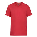 Rouge - Front - Fruit of the Loom - T-shirt VALUE - Enfant