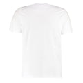 Blanc - Back - Kustom Kit - T-shirt FASHION FIT - Homme