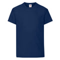 Bleu marine - Front - Fruit of the Loom - T-shirt ORIGINAL - Enfant