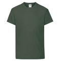 Vert bouteille - Front - Fruit of the Loom - T-shirt ORIGINAL - Enfant