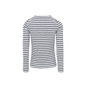 Blanc - Bleu marine - Back - Premier - T-shirt LONG JOHN - Femme