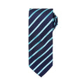 Bleu marine - Turquoise vif - Front - Premier - Cravate - Homme