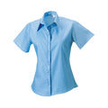 Bleu ciel vif - Front - Russell Collection - Chemisier ULTIMATE - Femme