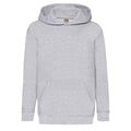 Gris - Front - Fruit of the Loom - Sweat CLASSIC - Enfant