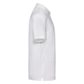 Blanc - Side - Fruit of the Loom - Polo PREMIUM - Adulte
