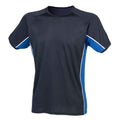 Bleu marine - Front - Finden & Hales - T-shirt TEAM - Enfant