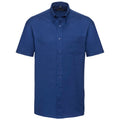 Bleu roi vif - Front - Russell Collection - Chemise - Homme