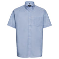 Bleu Oxford - Front - Russell Collection - Chemise - Homme