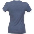 Bleu marine chiné - Back - Skinni Fit - T-shirt FEEL GOOD - Femme