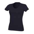 Bleu marine - Front - Skinni Fit - T-shirt FEEL GOOD - Femme