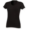 Noir - Front - Skinni Fit - T-shirt FEEL GOOD - Femme