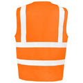 Orange fluo - Back - SAFE-GUARD by Result - Gilet haute visibilité - Homme
