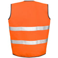 Orange - Back - SAFE-GUARD by Result - Gilet haute visibilité MOTORIST - Adulte