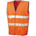Orange - Front - SAFE-GUARD by Result - Gilet haute visibilité MOTORIST - Adulte