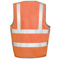 Orange - Back - SAFE-GUARD by Result - Gilet haute visibilité - Adulte