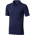 Bleu marine - Front - Elevate - Polo manches courtes Calgary - Homme