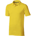 Jaune - Front - Elevate - Polo manches courtes Calgary - Homme