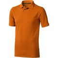 Orange - Front - Elevate - Polo manches courtes Calgary - Homme