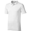 Blanc-Bleu marine - Front - Elevate - Polo manches courtes Calgary - Homme