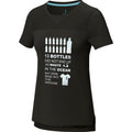 Noir - Side - Elevate NXT - T-shirt BORAX - Femme