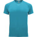 Turquoise vif - Front - Roly - T-shirt BAHRAIN - Enfant