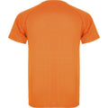 Orange fluo - Back - Roly - T-shirt MONTECARLO - Enfant