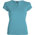 Turquoise vif - Front - Roly - T-shirt BELICE - Femme