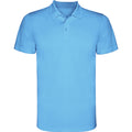 Turquoise vif - Front - Roly - Polo MONZHA - Homme