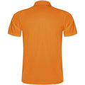 Orange fluo - Back - Roly - Polo MONZHA - Homme