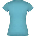 Turquoise vif - Back - Roly - T-shirt JAMAICA - Femme