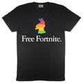 Noir - Front - Free Fortnite - T-shirt RAINBOW - Femme
