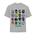 Gris chiné - Front - Minecraft - T-shirt - Garçon