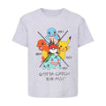 Gris chiné - Front - Pokemon - T-shirt GOTTA CATCH EM ALL - Garçon