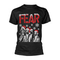 Noir - Front - Fear - T-shirt GAS MASK SANTAS - Adulte