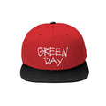 Rouge - Noir - Front - Green Day - Casquette de baseball