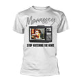 Blanc - Front - Morrissey - T-shirt STOP WATCHING THE NEWS - Adulte