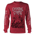 Rouge - Front - Cannibal Corpse - T-shirt PILE OF SKULLS - Adulte