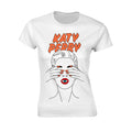 Blanc - Front - Katy Perry - T-shirt ILLUSTRATED - Femme