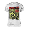 Blanc - Front - The Exploited - T-shirt PUNKS NOT DEAD - Adulte