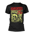 Noir - Front - The Exploited - T-shirt PUNKS NOT DEAD - Adulte